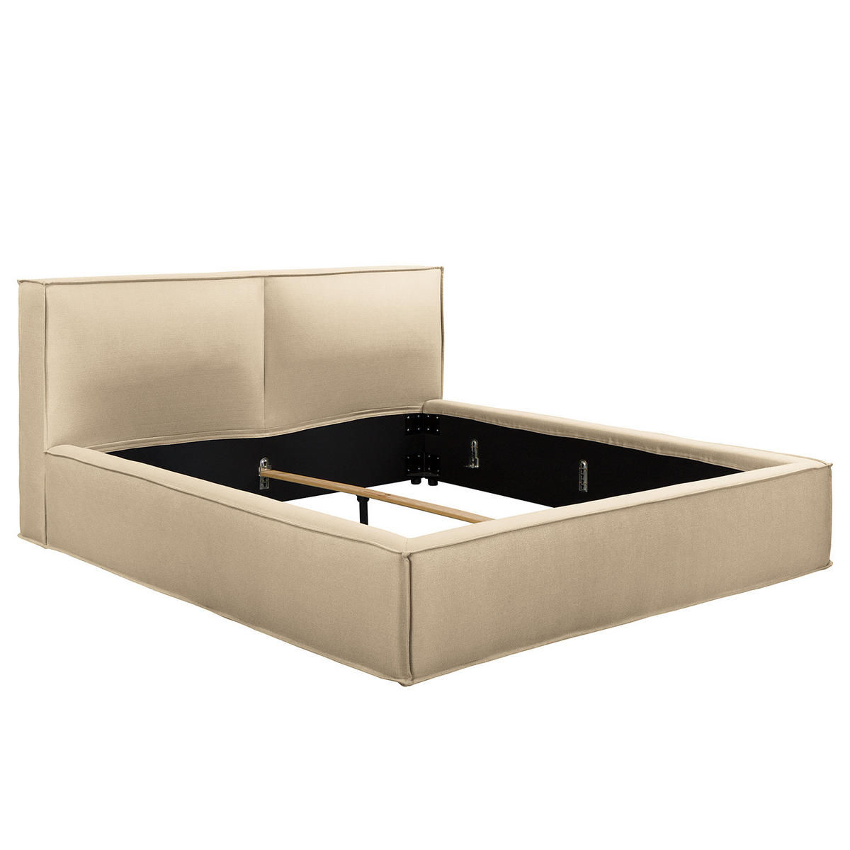 POLSTERBETT - Beige, Textil (180/200cm) - home24