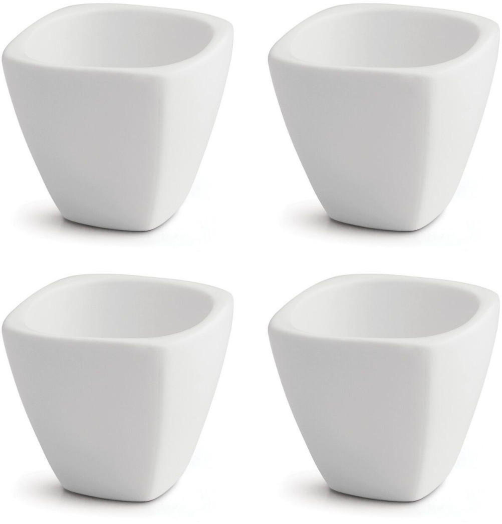 EIERBECHER Yong Squito – Weiß – 4er-Pack - Weiß, Keramik (5/5/5cm)