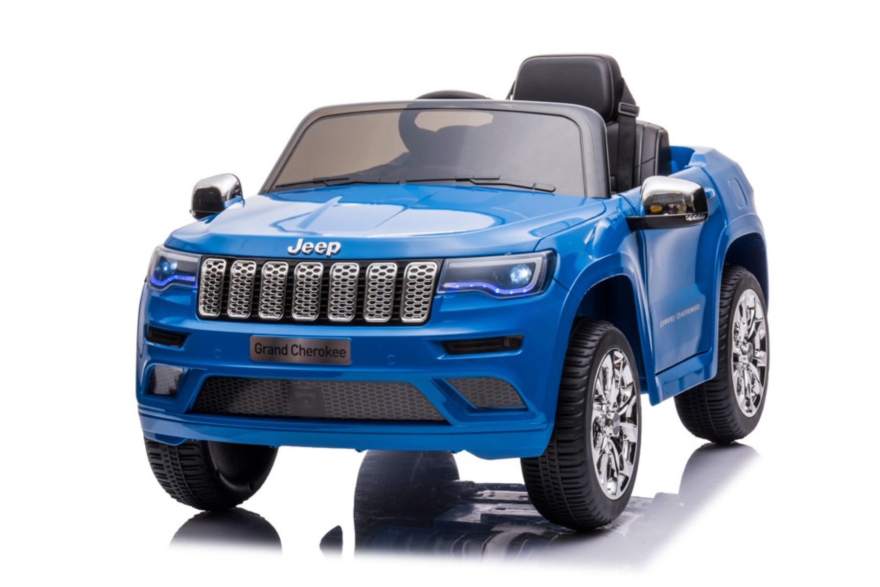 KINDER ELEKTROAUTO Jeep Grand Cherokee blau - Blau, Kunststoff (114/76/58cm) - TPFLiving