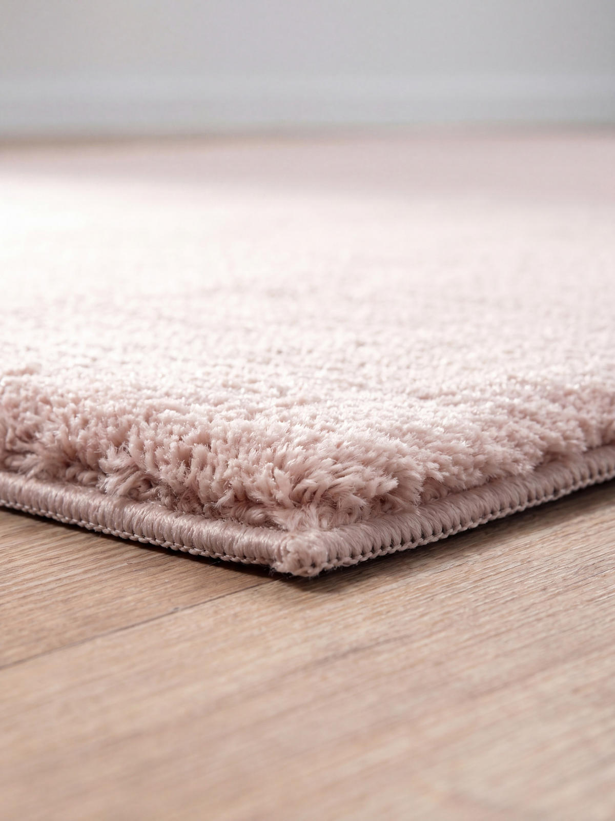 HOCHFLORTEPPICH Antirutsch Uni ALDAN Polyester Puderrosa 240 x 340 cm - Rosa, Textil (240/340cm) - KADIMA DESIGN