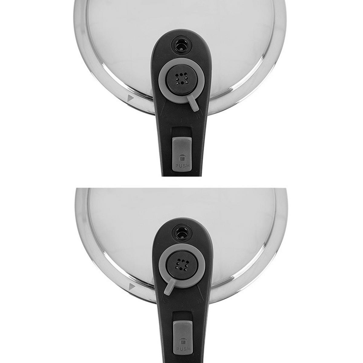 SCHNELLKOCHTOPF Wind mit Automatikverschluss silber - Silberfarben, Metall (4L) - Orion 