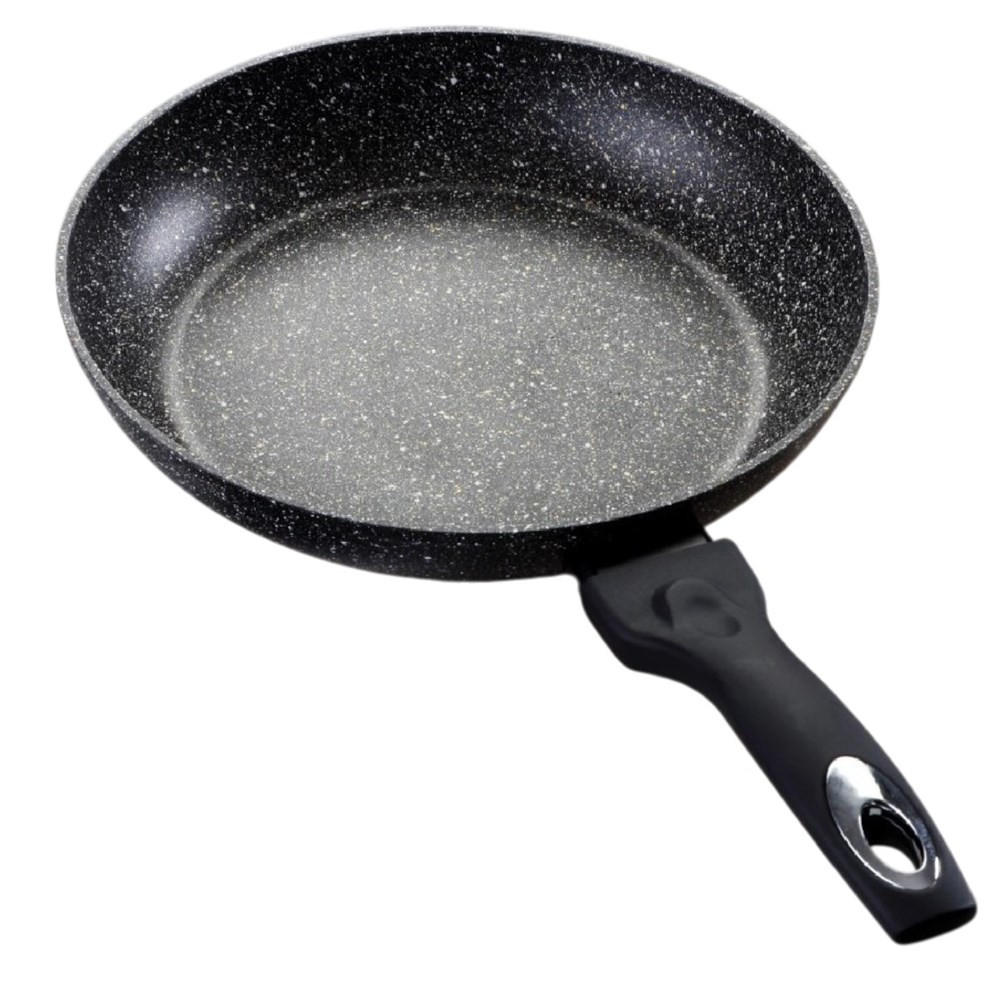 PFANNE Schwarz 40/28/5.5 cm TS1256 - Schwarz, Metall (28cm) - Tiross 