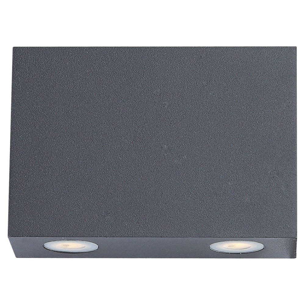 LED AUSSEN-WANDLEUCHTE ISONO Anthrazit - Anthrazit, Glas (11.5/9/4.2cm) - Globo Lighting