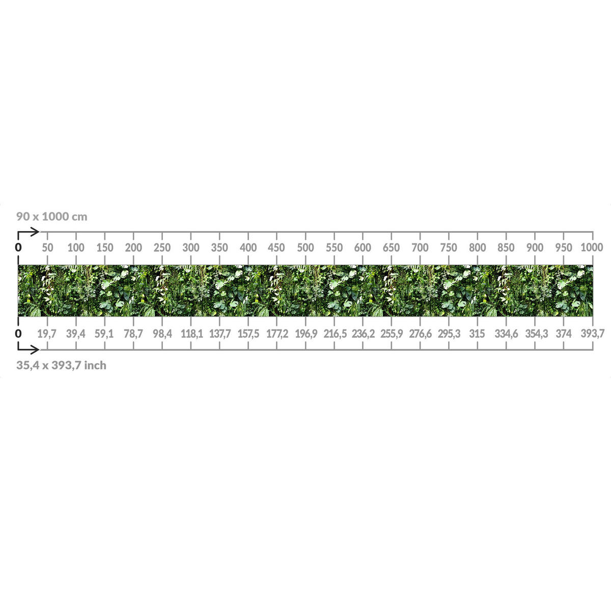 BALKON SICHTSCHUTZ Tief im Dschungel 200/90 cm - Grün, Kunststoff (200/90cm) - Bilderwelten