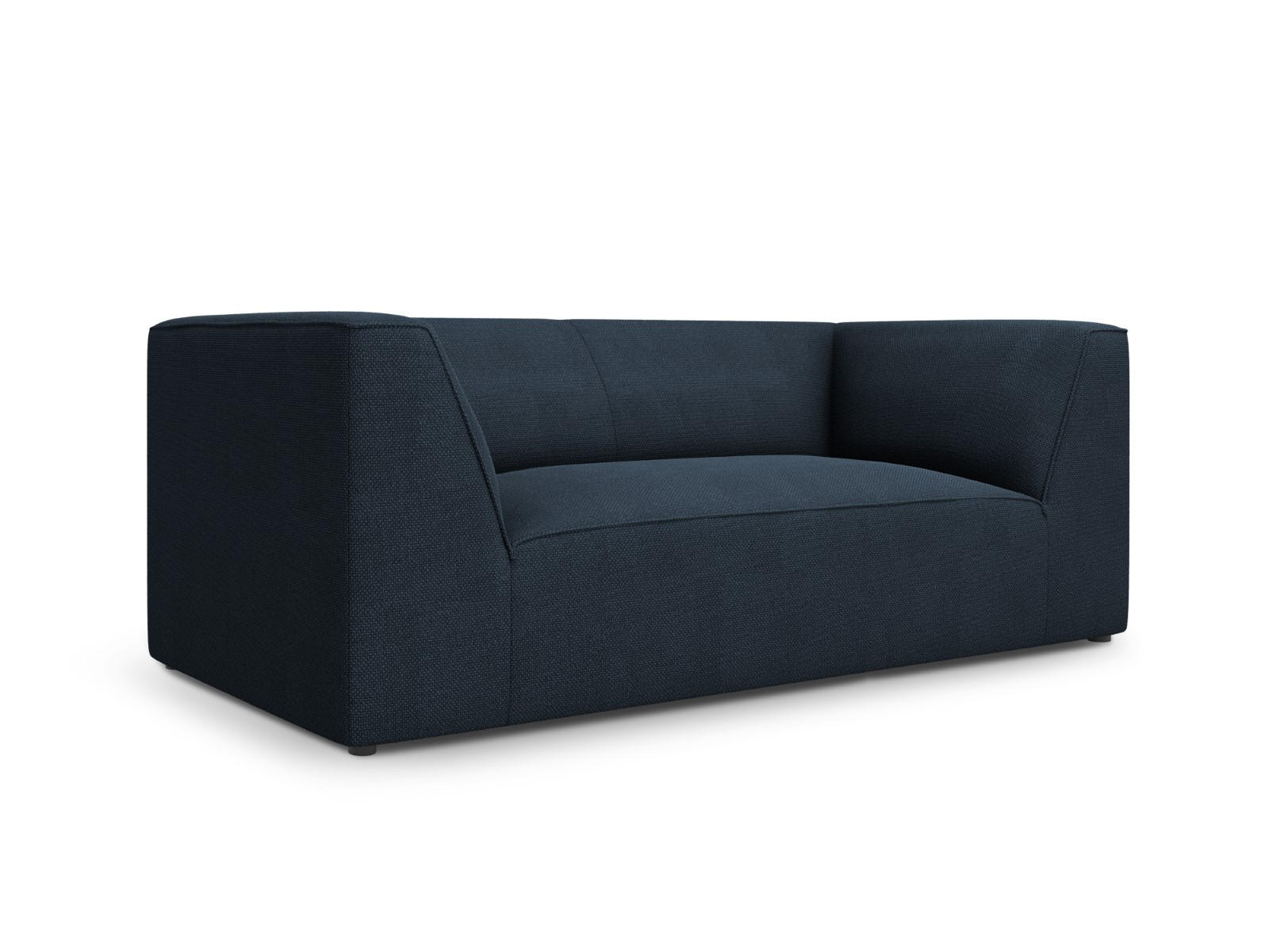 SOFA Ruby aus strukturiertem Stoff marineblau 2 Sitzplätze - Blau, Textil (174/69/93cm) - Micadoni