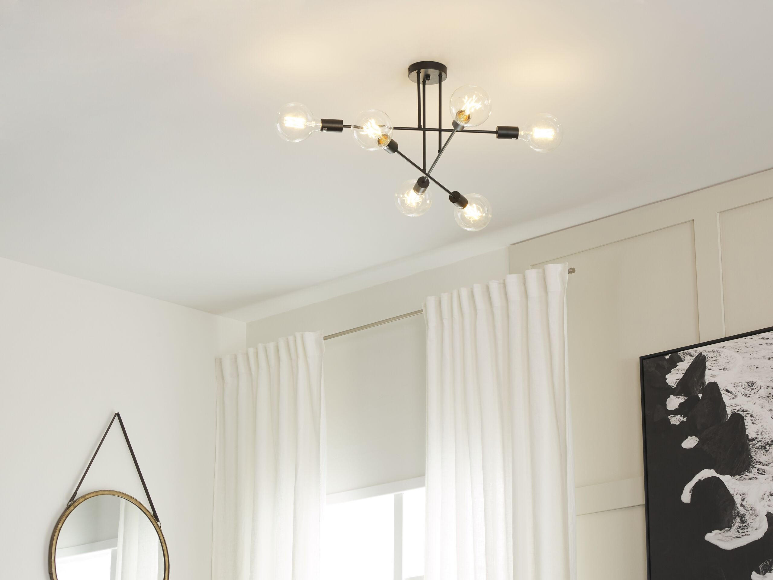 HÄNGELAMPE Kidane 61/61/33 cm - Schwarz, Metall (61/61/33cm) - Beliani