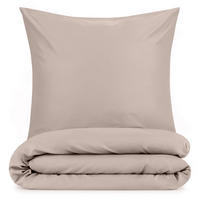 BETTWÄSCHE 3-teilig, 200/200 cm & 2x 40/80 cm, Taupe - Taupe, Textil (200/200cm) - Blumtal