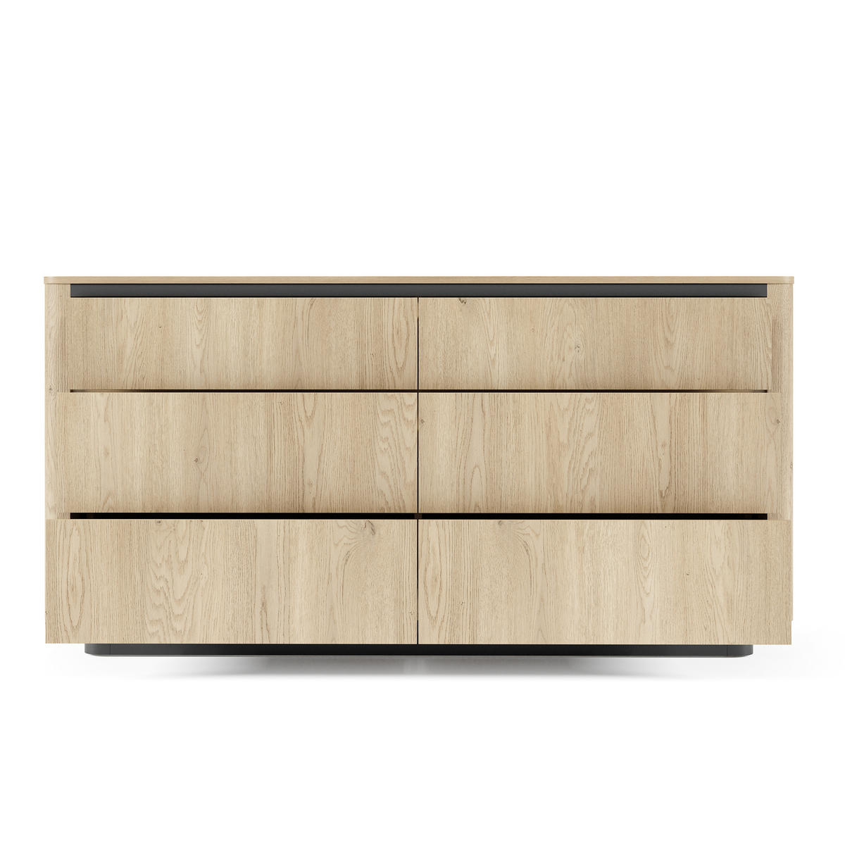 SIDEBOARD OMBRA 163,2/82,9/38,1cm mit 6 Schubladen Türen Eichefarben - Eichefarben, Holzwerkstoff (163.2/82.9/38cm) - MASSENO