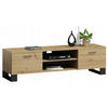 FERNSEHKOMMODE KLARA Artisan Eiche 120/40/46 cm - Eiche Artisan, Holzwerkstoff (120/46/40cm) - Matkam Möbel