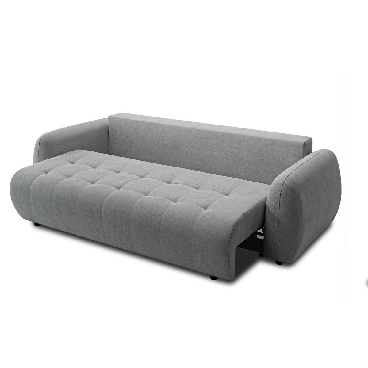 SOFA OMEGA Zweisitzer mit Schlaffunktion, Rosa 15 - Dunkelgrau, Textil (252/92/105cm) - Lookway