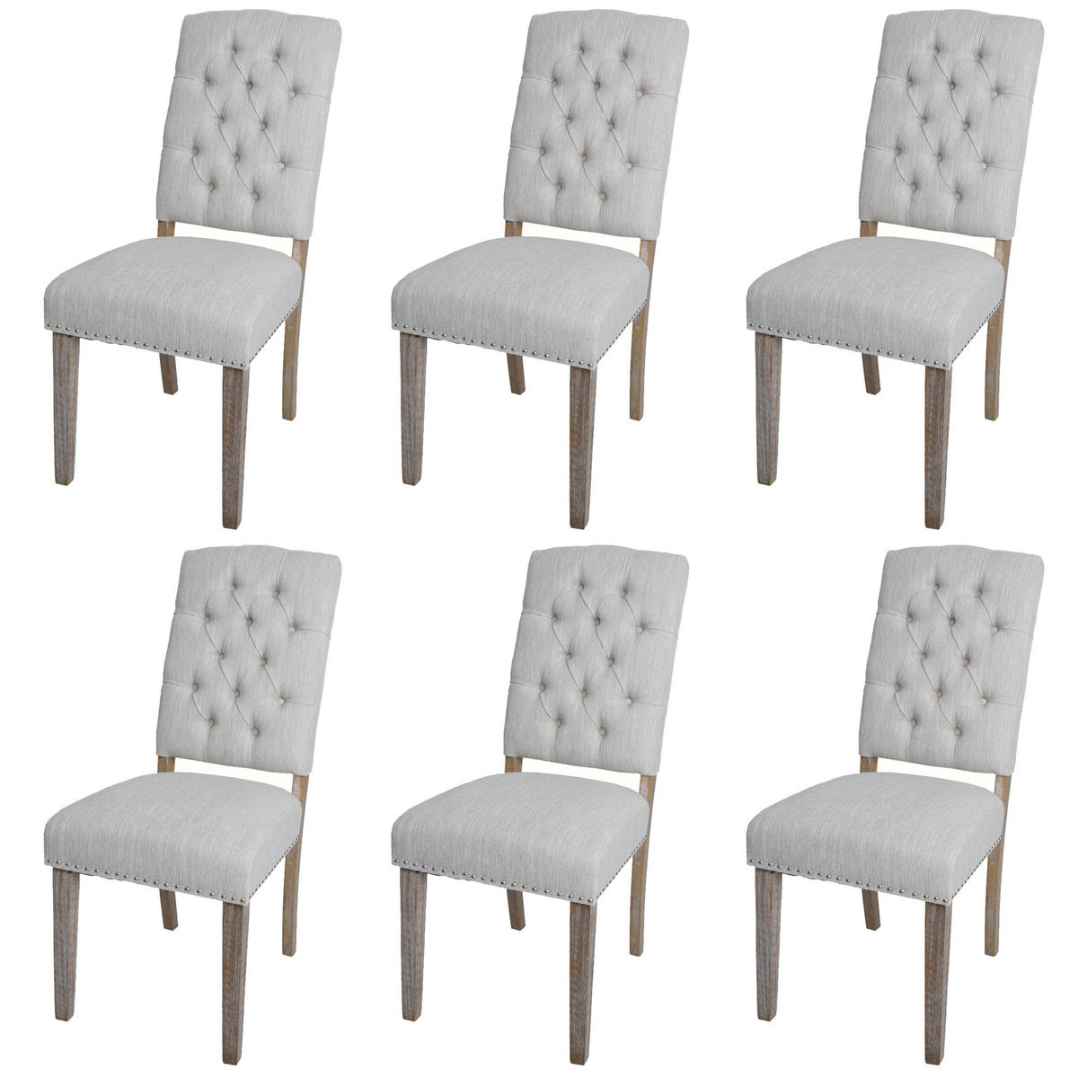 ESSZIMMERSTUHL O66B Hellgrau - Hellgrau, Textil (45/104/60cm) - MCW