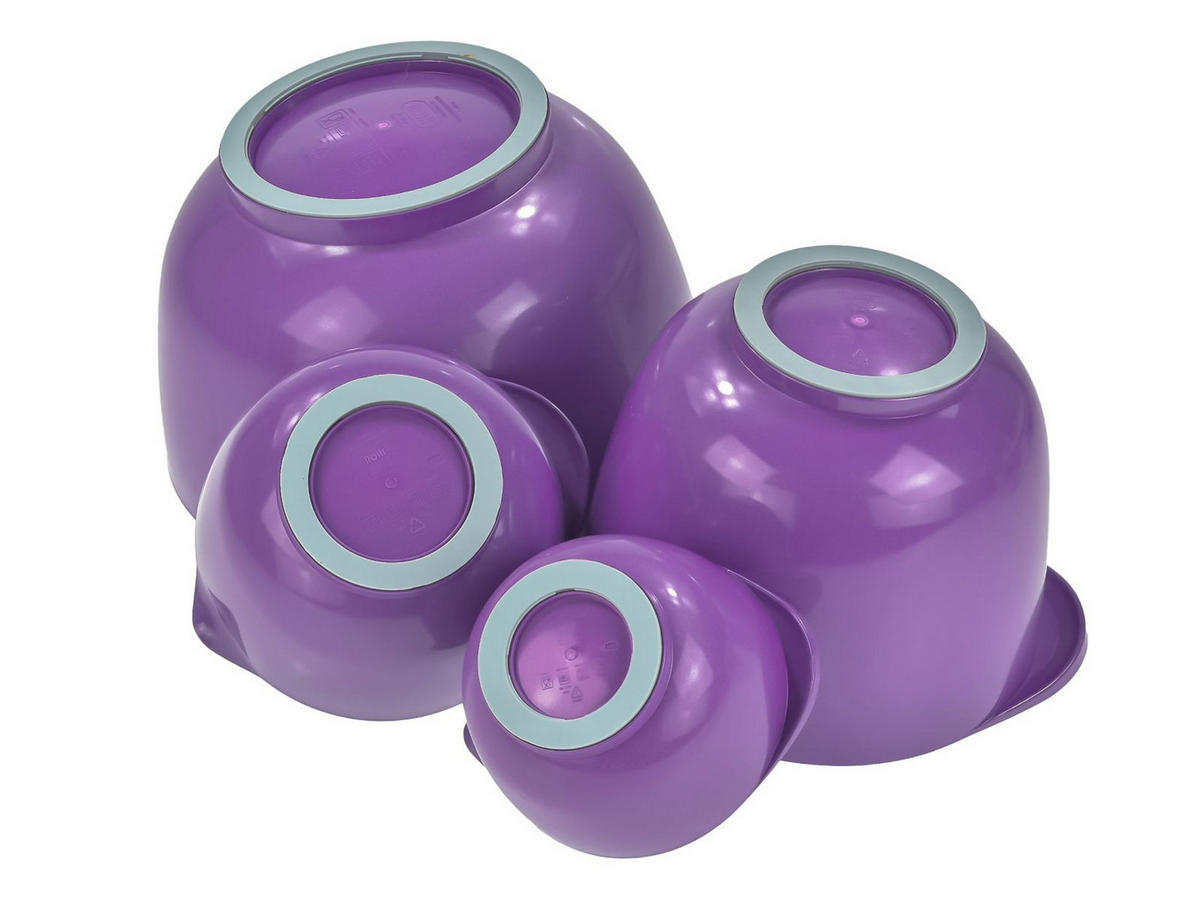 RÜHRSCHÜSSEL-SET Margrethe New lila (4tlg) - Violett, Kunststoff (21/15cm) - Rosti