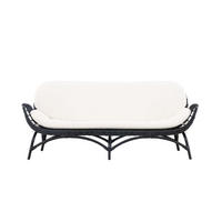 GARTENSOFA schwarz - Schwarz, Holzwerkstoff (180/75/67cm) - ebuy24
