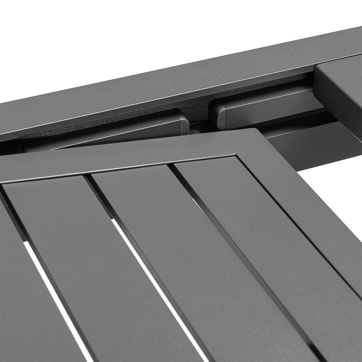 GARTENTISCH Laki grau 70x70x75 cm - Grau, Metall (70/70/75cm) - Juskys
