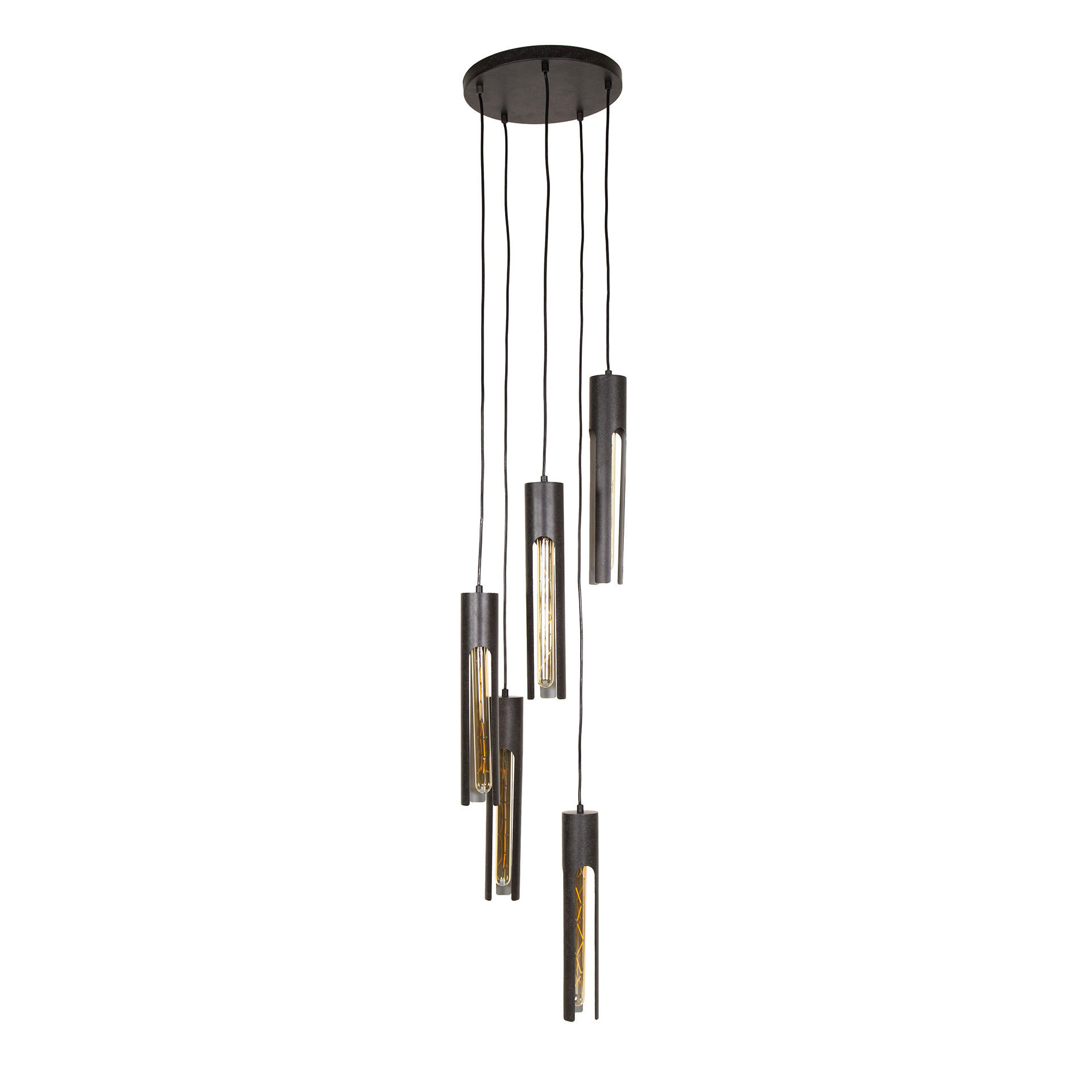 Hoyz Collection Hängeleuchte Schwarz 30x180x30 cm