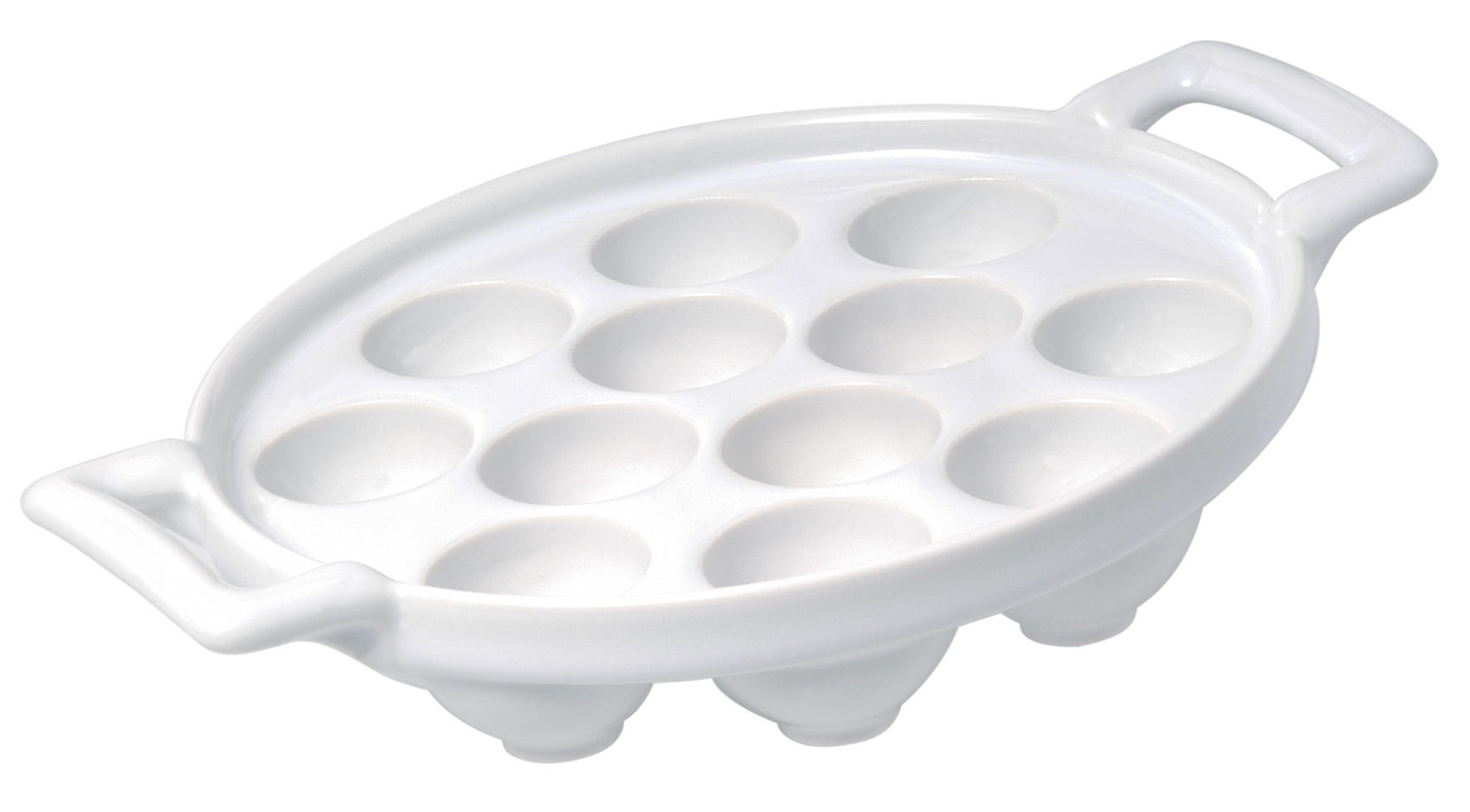 SCHNECKENPFANNE (für 12 Schnecken) Weiss - Weiß, Keramik (16cm) - Revol Porcelaine France