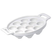 SCHNECKENPFANNE (für 12 Schnecken) Weiss - Weiß, Keramik (16cm) - Revol Porcelaine France