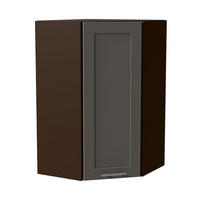 HÄNGESCHRANK Oslo W4/10/60 Lava / Dust Grey Matt 60 / 60 / 96cm - Dunkelgrau/Grau, Holz/Holzwerkstoff (60/96/60cm) - Feldmann-Wohnen