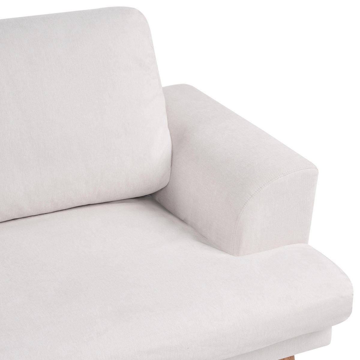 POHOVKA 3-místná Látka Světle béžová Kildal - béžová, textil (214/90/96cm) - Beliani