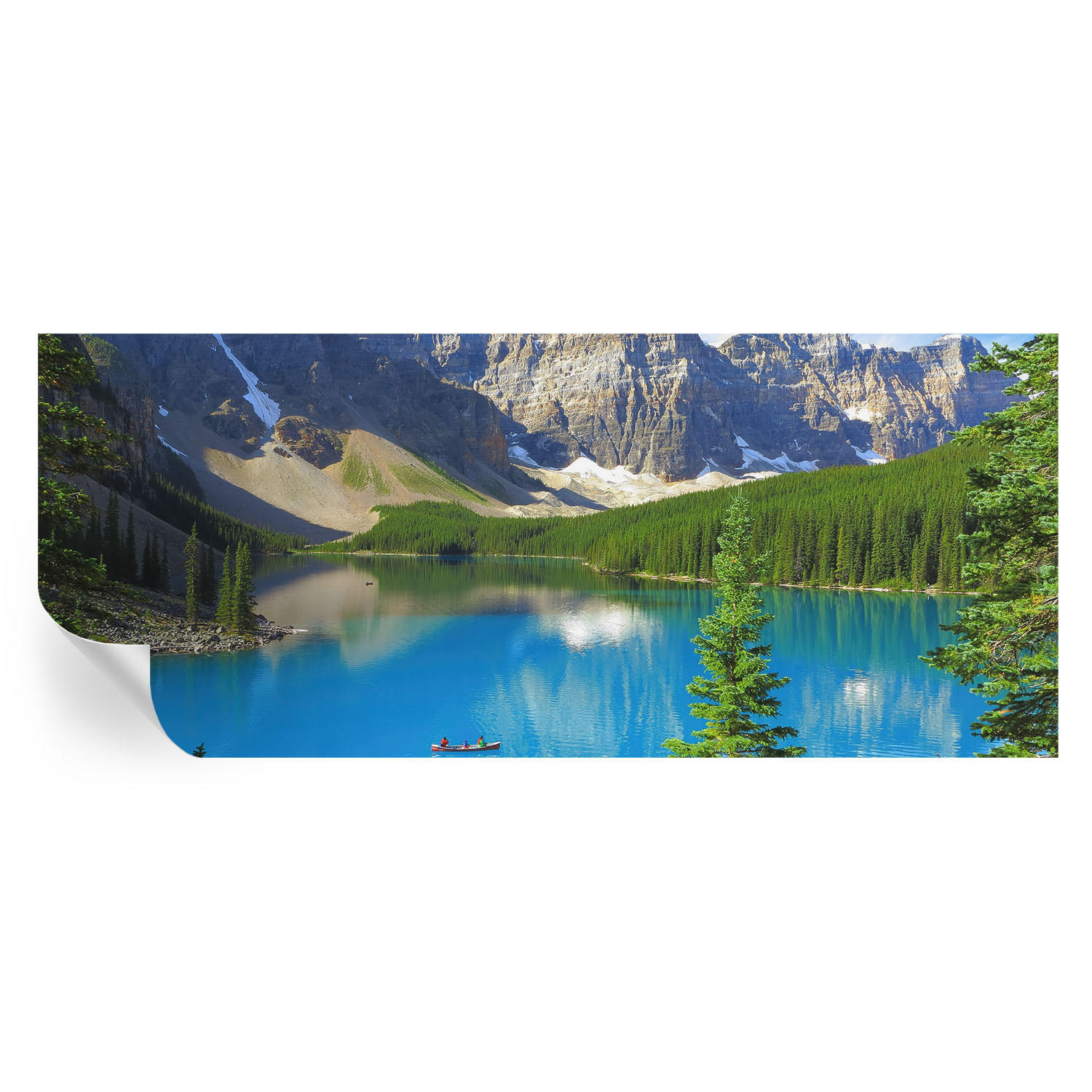 Wallfluent Fototapete Blau 250x104 cm