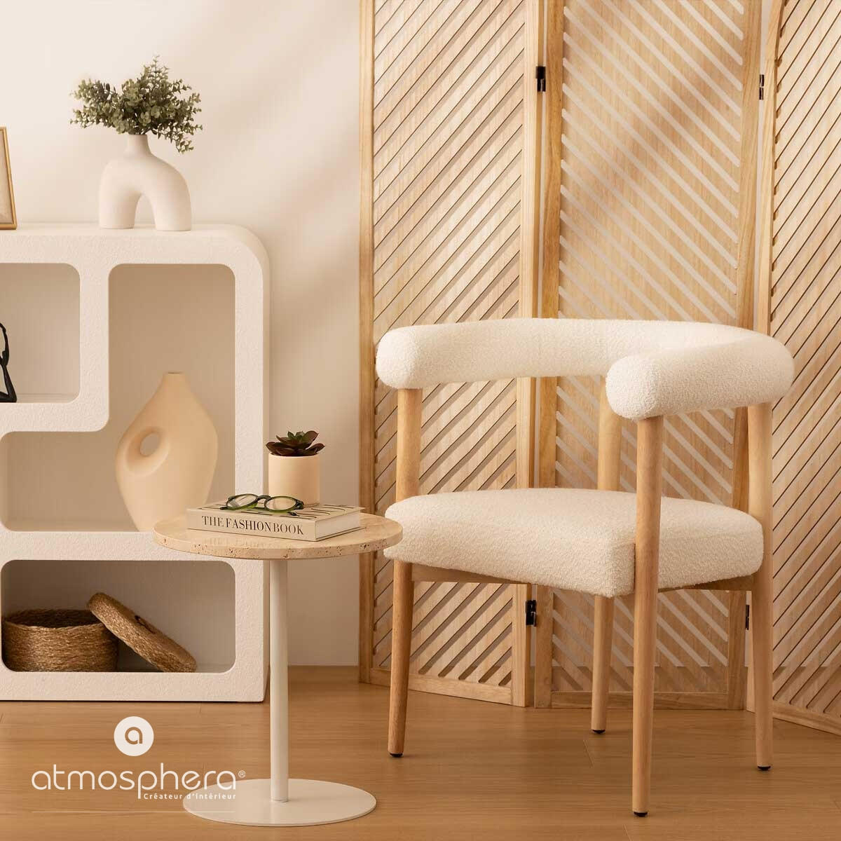 KERAMIKVASE Nola 30 cm - Beige, Keramik (30cm) - Atmosphera Createur d´interieur