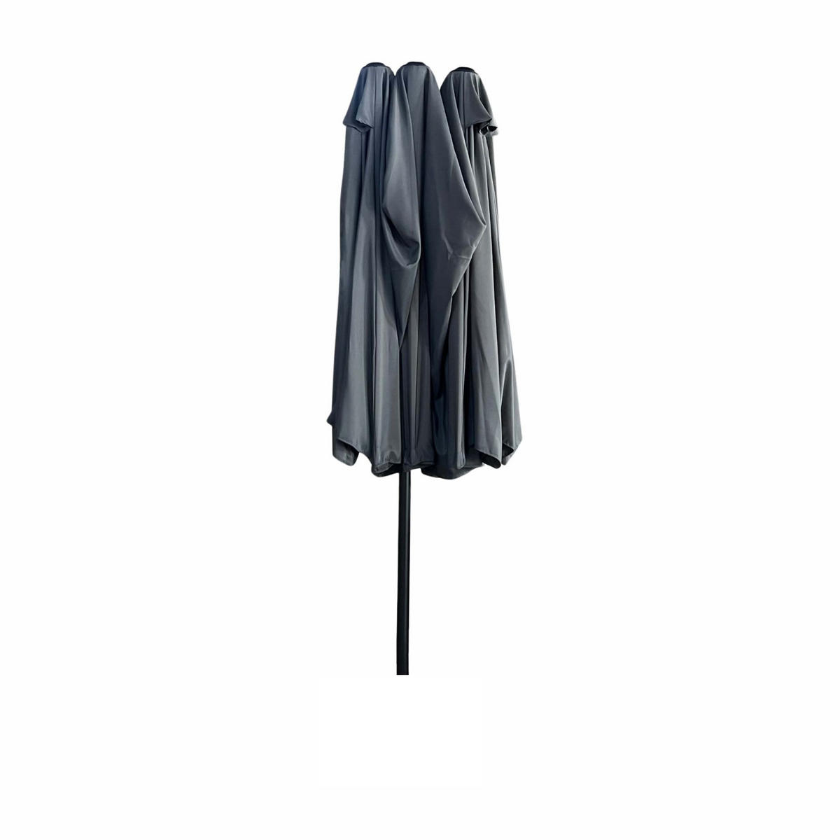SONNENSCHRIM Grau 245/460 cm - Schwarz/Grau, Metall (460/270cm) - Akord