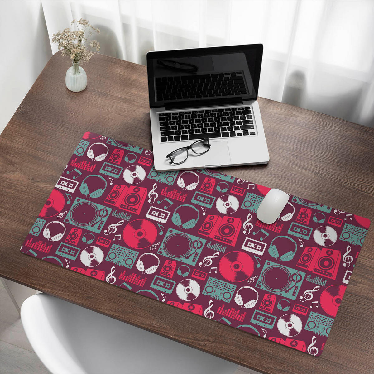 SCHREIBTISCHUNTERLAGE 100x50 cm Bordeaux - Bordeaux, Kunststoff (100/50/1.6cm) - Wallfluent