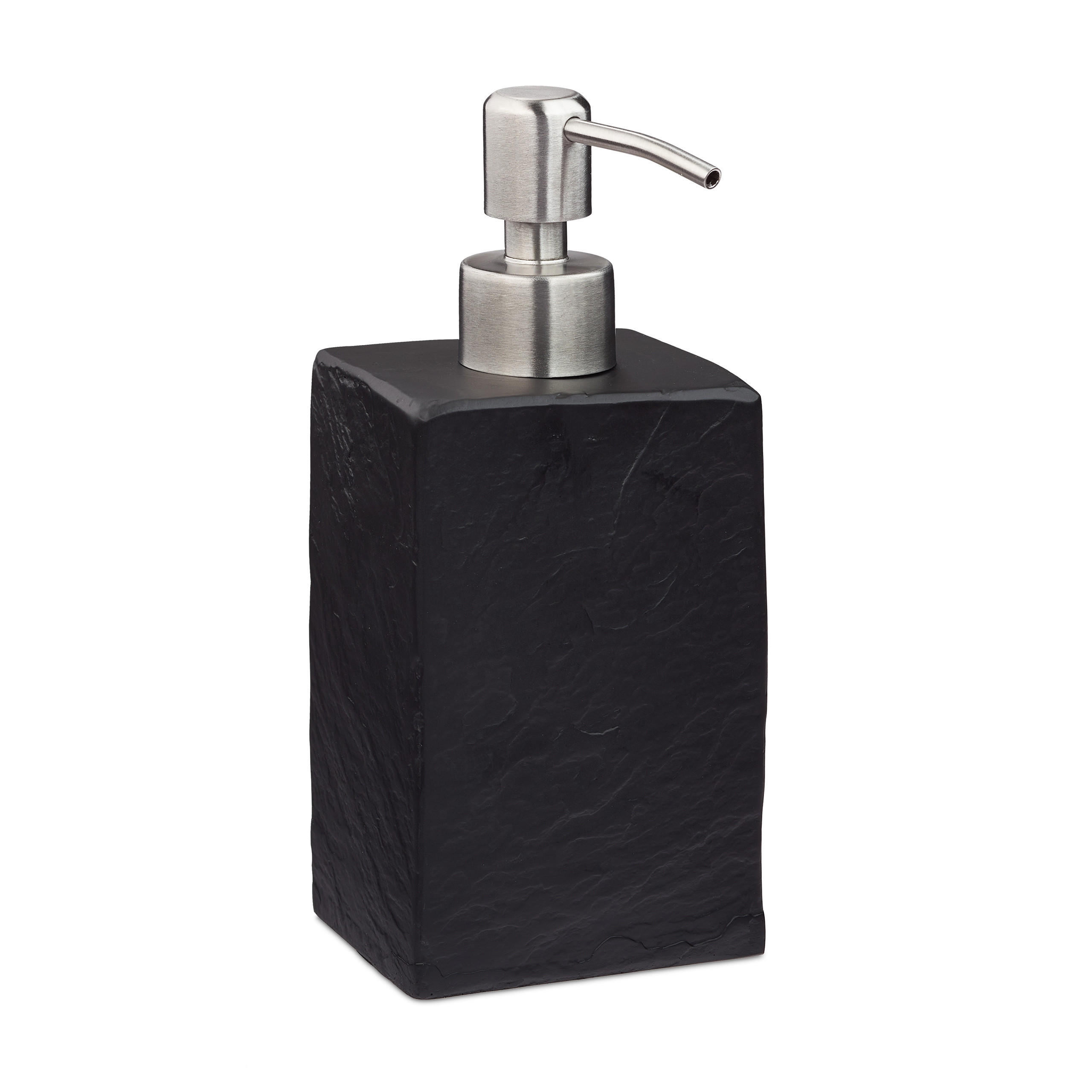 DOZATOR DE SAPUN Negru aspect piatra 200 ml