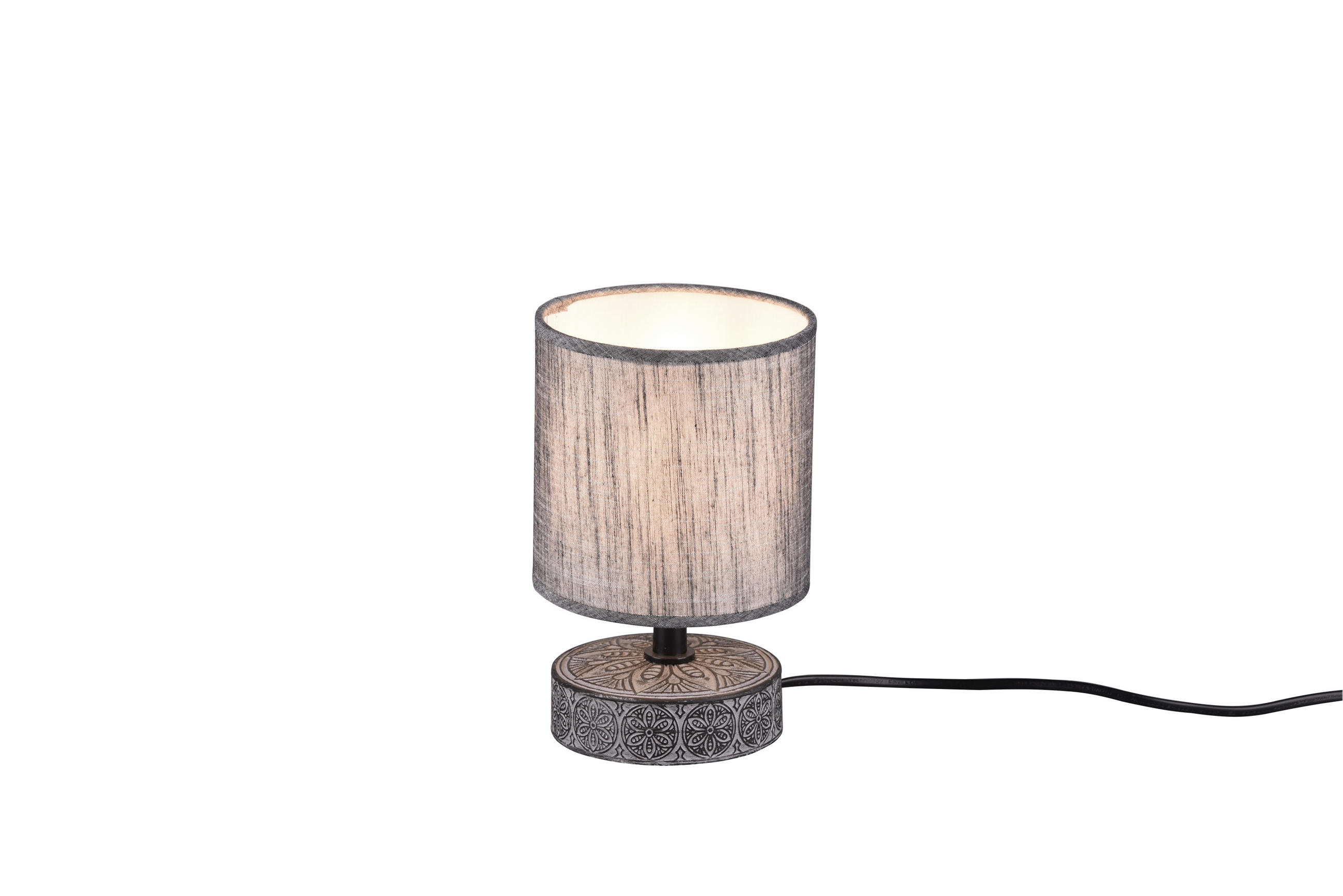 TISCHLAMPE MARIE - Grau - 13/13/20.5 cm - Grau, Keramik (13/13/20.5cm) - Trio Leuchten
