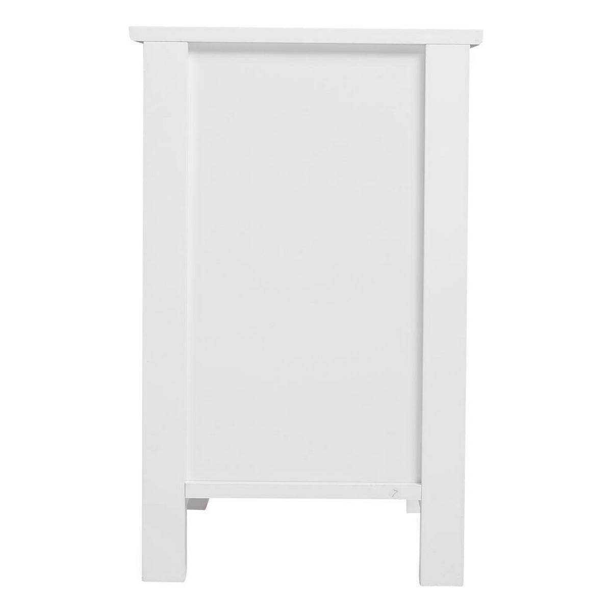 NACHTTISCH 28/30/45 cm Schublade Fach MDF Weiß - Weiß, Holzwerkstoff (28/45/30cm) - Livingandhome