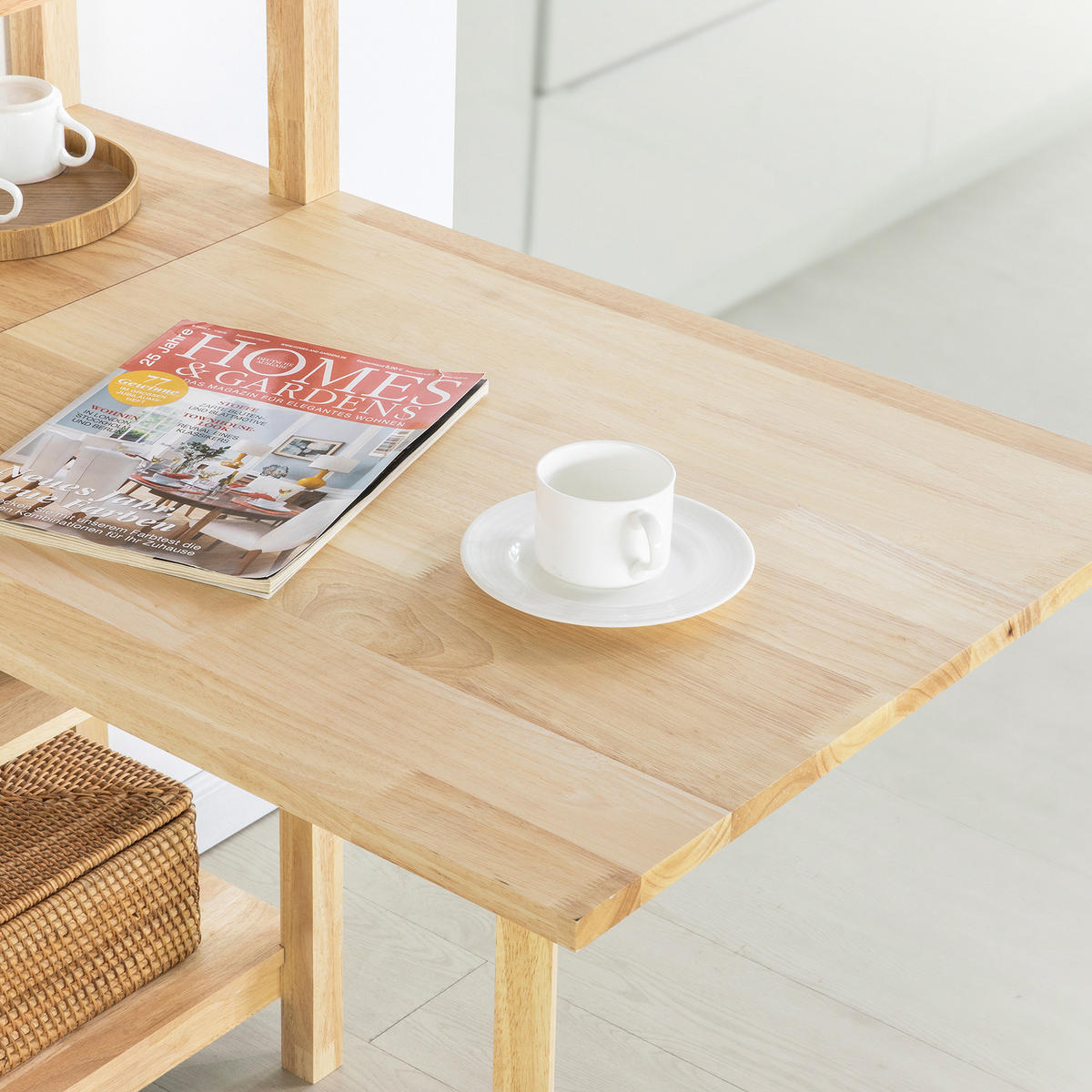 ESSTISCH Natur - Naturfarben, Holz (60/98/126cm) - SoBuy