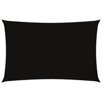 SONNENSEGEL Oxford-Gewebe Rechteckig 2,5x5 m Schwarz - Schwarz, Textil (500/250cm) - furnicato