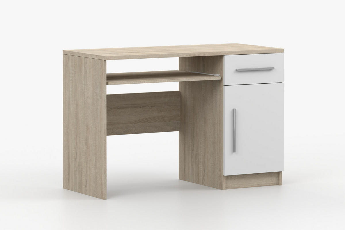 JUGENDZIMMER-SET TILL 06 PLUS 4-teilig in Eiche Sonoma / Weiß matt - Eichefarben/Weiß, Holzwerkstoff (410/200/61cm) - Deine Möbel 24