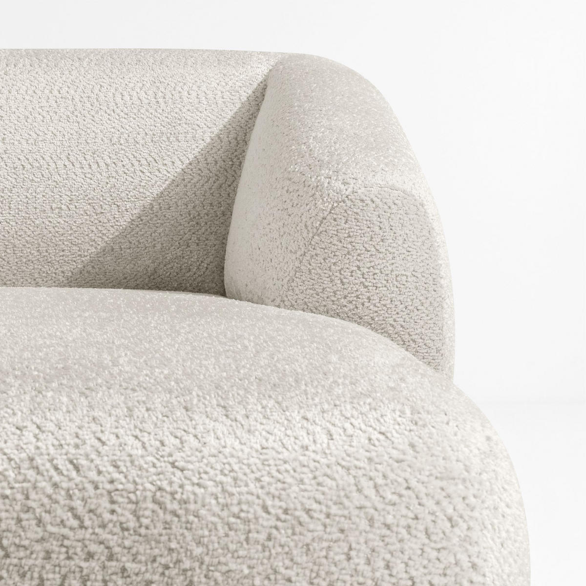 ECKSOFA RECHTS VIRA, Weiß, Chenille - Schwarz/Weiß, Holz/Holzwerkstoff (300/160cm) - KONSIMO®