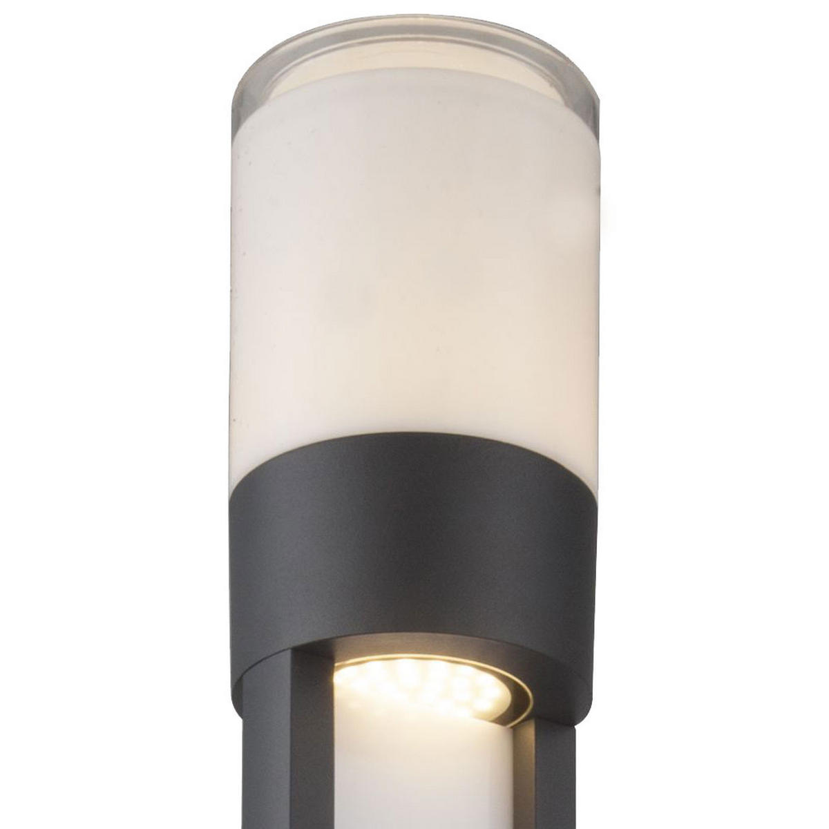 LED AUSSENLEUCHTE Nexa Aluminium Grau - Grau, Kunststoff (11/11/110cm) - Globo Lighting