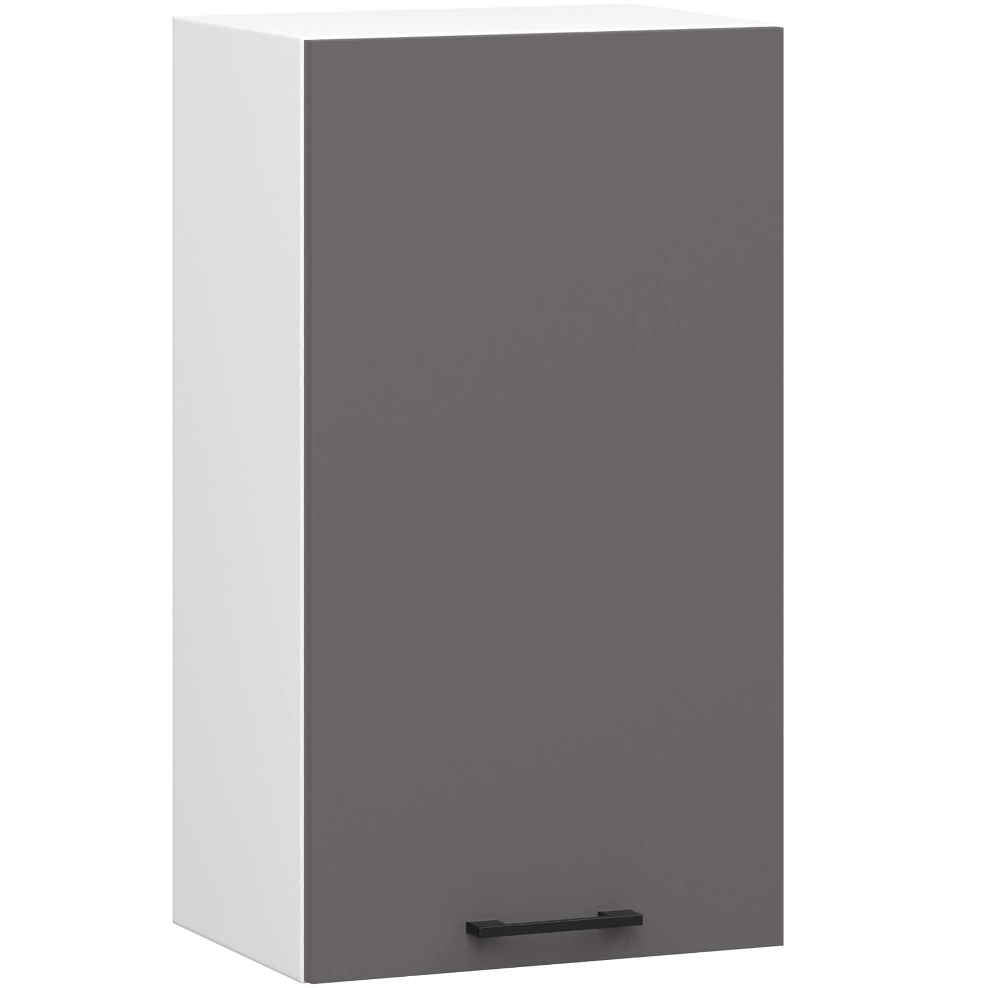 HÄNGESCHRANK Weiß, Graphit Grau 72/40/30 - Graphitfarben/Weiß, Holzwerkstoff (40/72/30cm) - RAUMHIRSCH FURNITURE