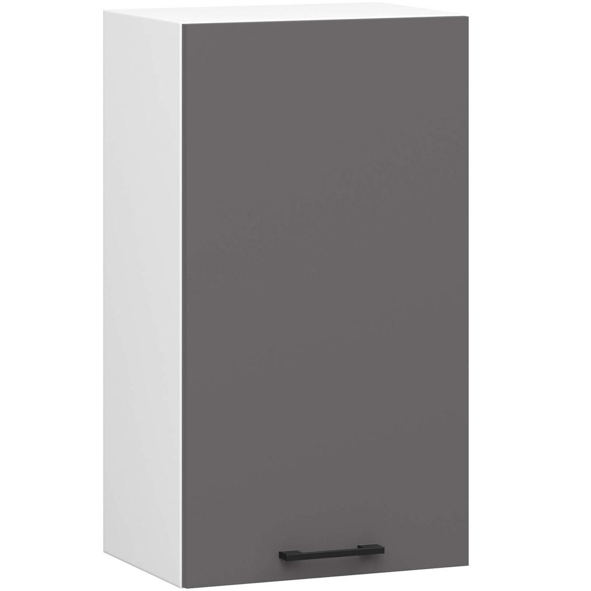 HÄNGESCHRANK Weiß, Graphit Grau 72/40/30 - Graphitfarben/Weiß, Holzwerkstoff (40/72/30cm) - RAUMHIRSCH FURNITURE