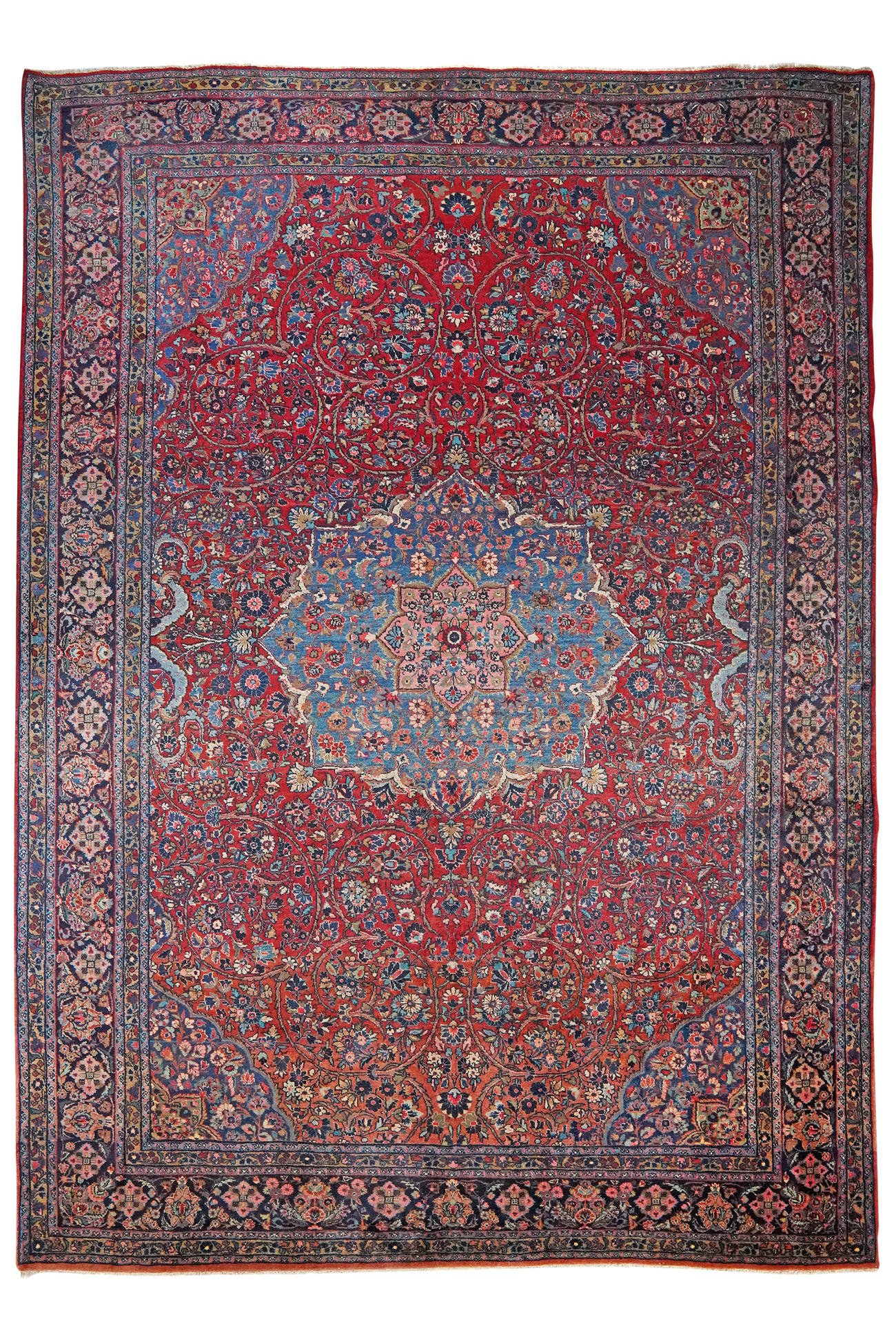 TEPPICH Ekbatan Mehrfarbig 366/264 cm Schurwolle - Multicolor, Textil (264/366cm) - Looma