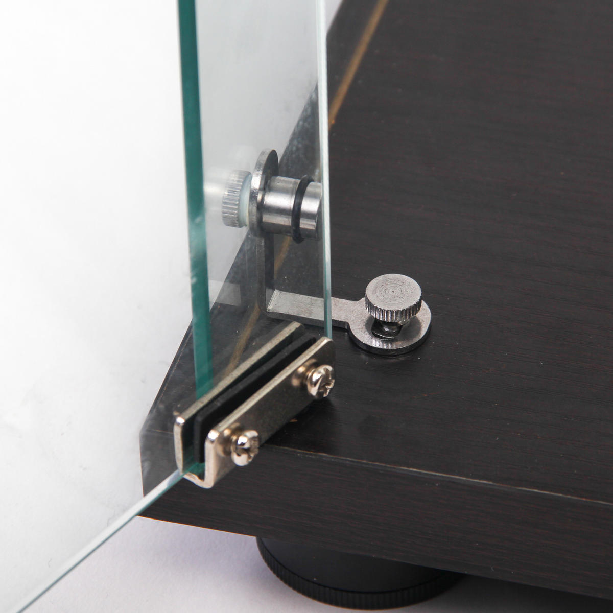 GLASVITRINE 36x80x164 cm 2 Türen 4 Glasböden schwarz - Schwarz, Holz (80/164/36cm) - LEBENLANG