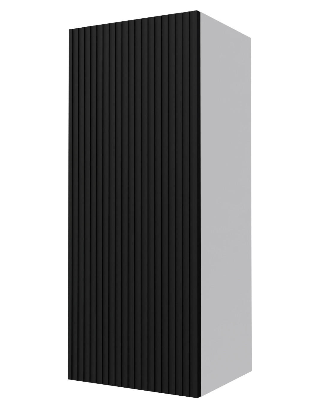 KÜCHENHÄNGESCHRANK Lamello W4/40 Schwarz Matt / Grau 40 / 32,5 / 96cm - Schwarz/Grau, Holz/Holzwerkstoff (40/96/32.5cm) - Feldmann-Wohnen