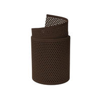 SICHTSCHUTZSTREIFEN Rille Gelocht 20 Prozent PP Streifen Braun 2,55m - Braun, Kunststoff (255/19cm) - ZAUN|ZU