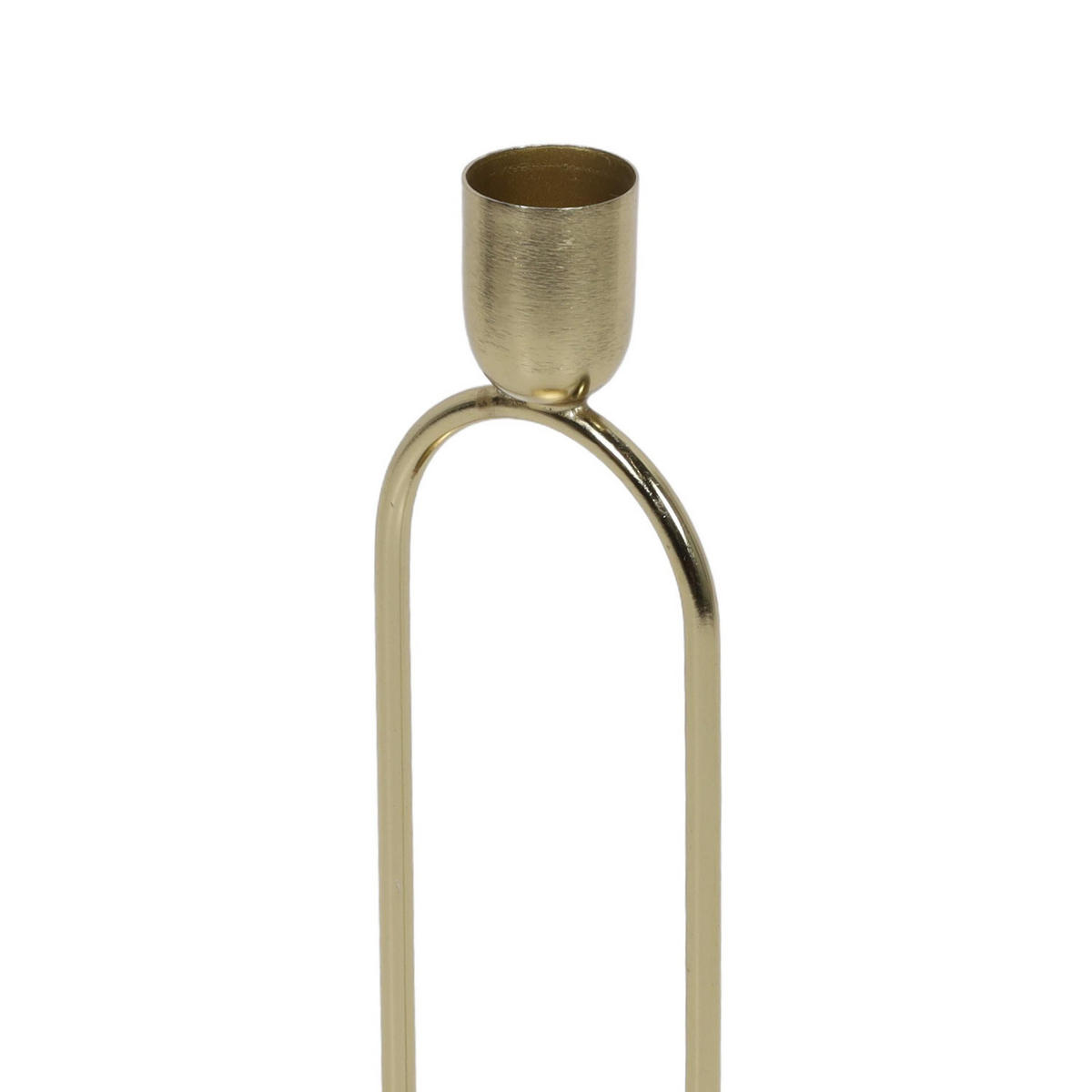 KERZENSTÄNDER aus Metall 8/8/20 cm - Goldfarben, Metall (8/20/8cm) - Home Styling Collection