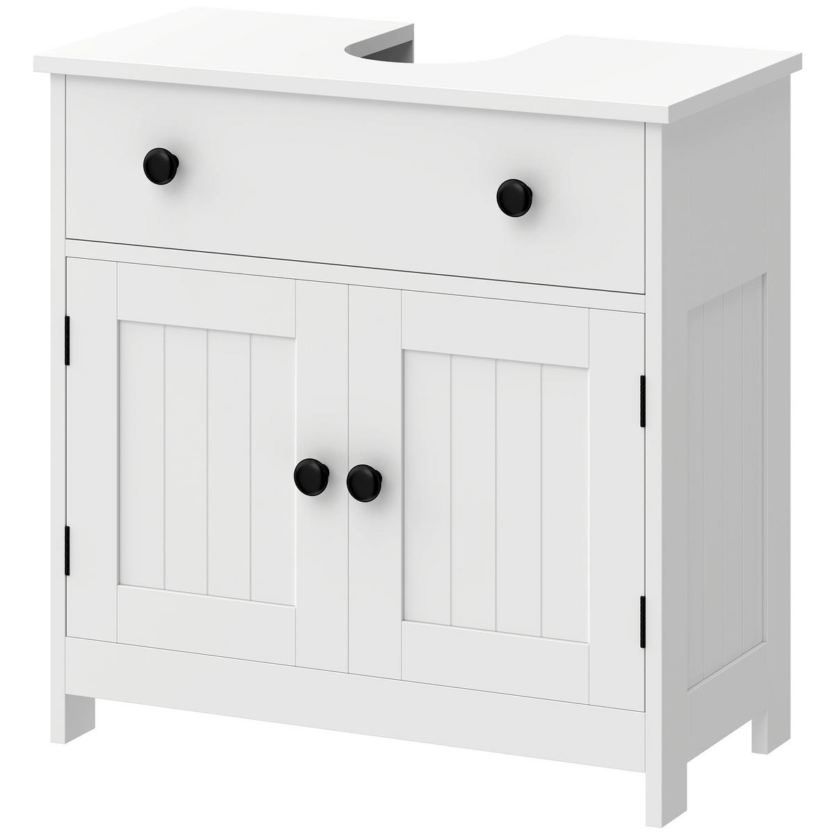 BADEZIMMERSCHRANK Weiß 30.0/60.0/60.0 cm - Weiß, Holzwerkstoff (60/60/30cm)
