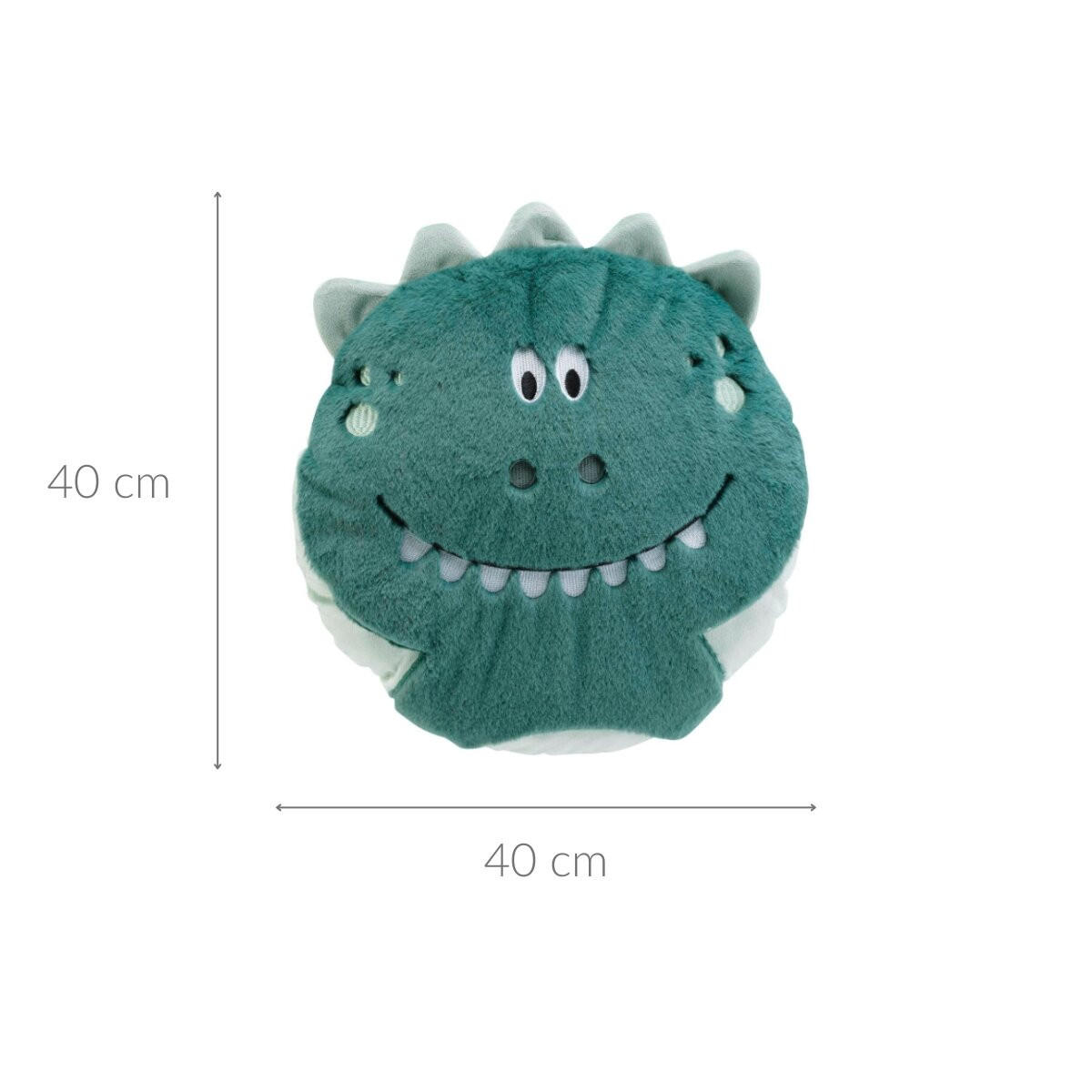 KISSEN Dinosaurier Ø 40 cm - Grün, Textil (40/40cm) - Douceur d´intérieur