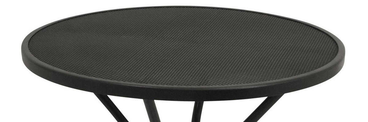 BISTROTISCH Glasgow - aus Streckmetall - 70cm rund - anthrazit - Grau, Metall (70/70/72cm) - TPFGarden