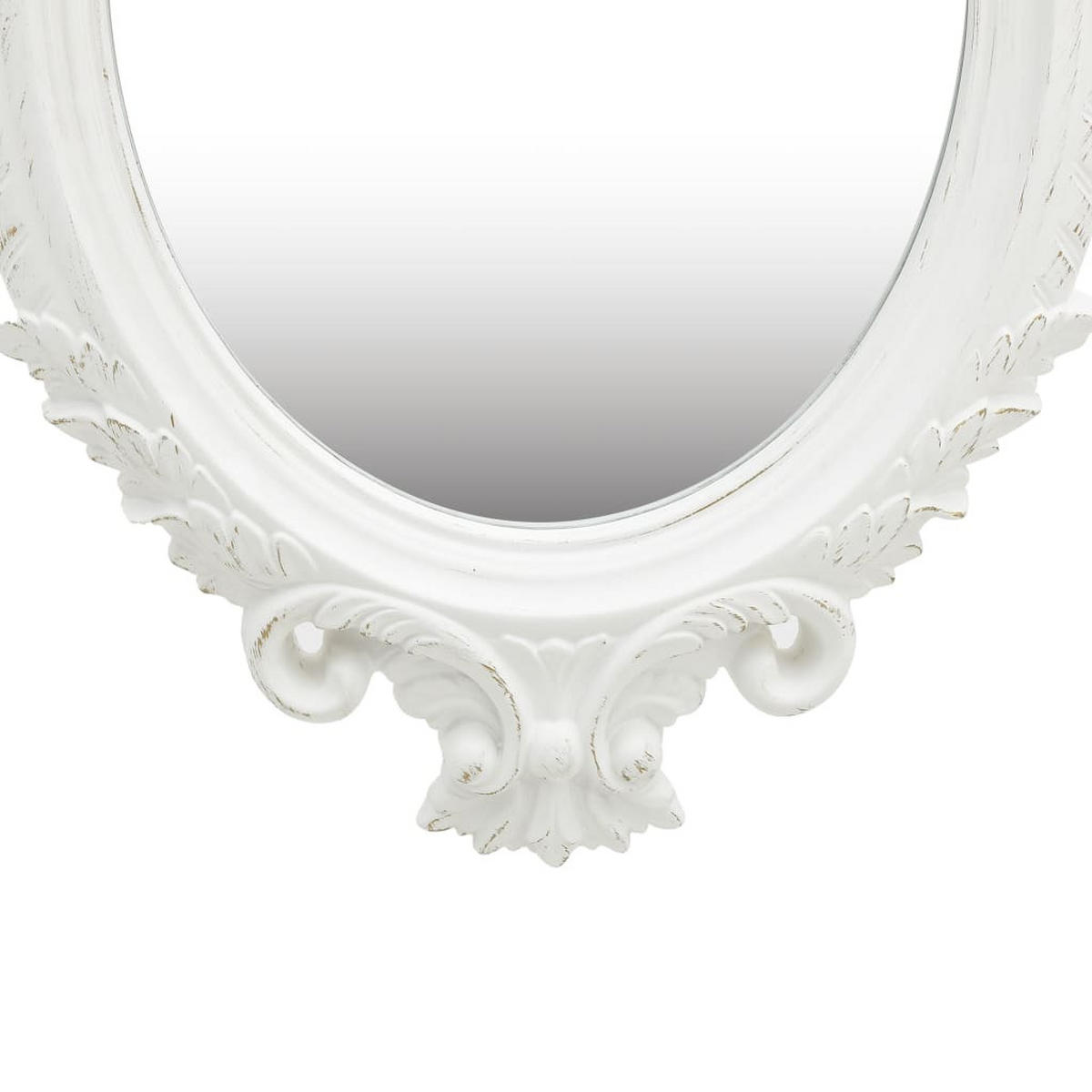 WANDSPIEGEL im Schloss-Stil 56x76 cm Weiß - Weiß, Glas (76/76/1cm) - furnicato