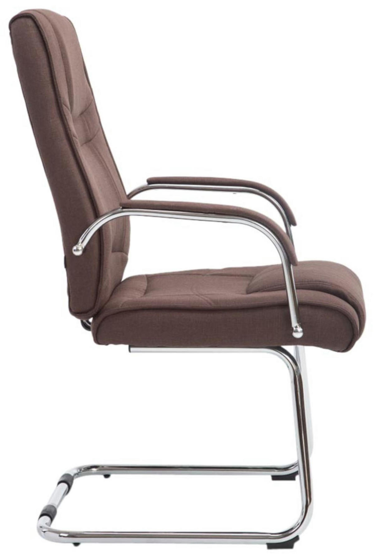 SCHWINGSTUHL 2er Set Stoff braun - Braun, Textil/Metall (60/104/67cm) - CLP