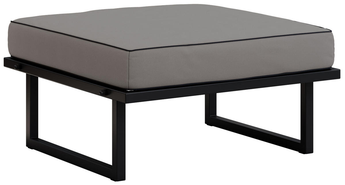 SITZHOCKER Elba - Grau - Grau, Textil (78/42/78cm) - MKS