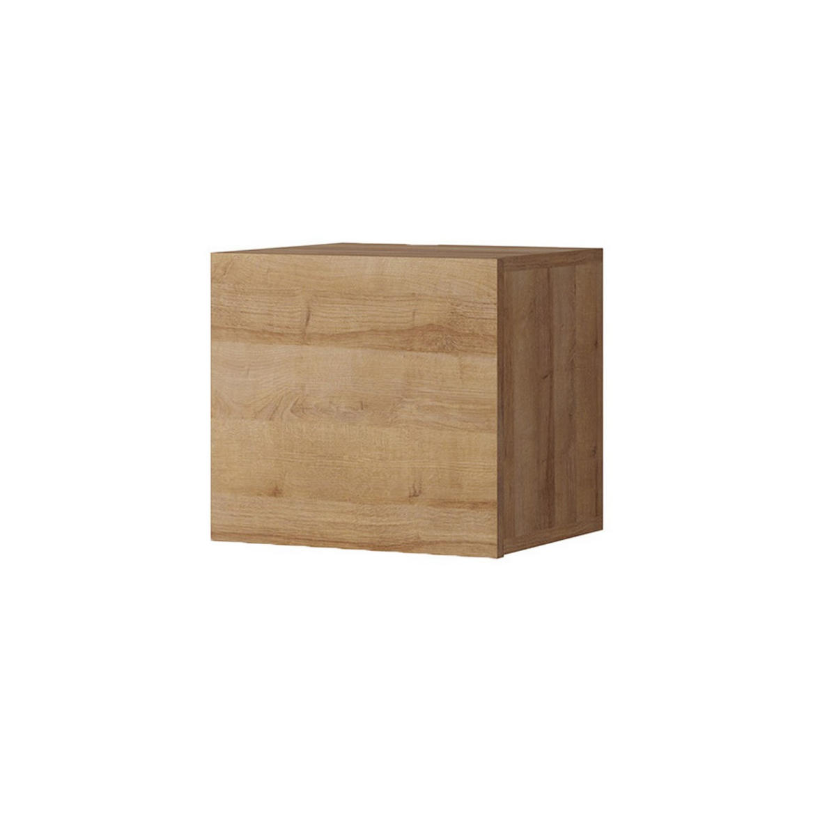 SCHRANK Bird Goldene Eiche, Quadratischer Hängeschrank - Eichefarben, Holzwerkstoff (34/34/32cm) - Bettso