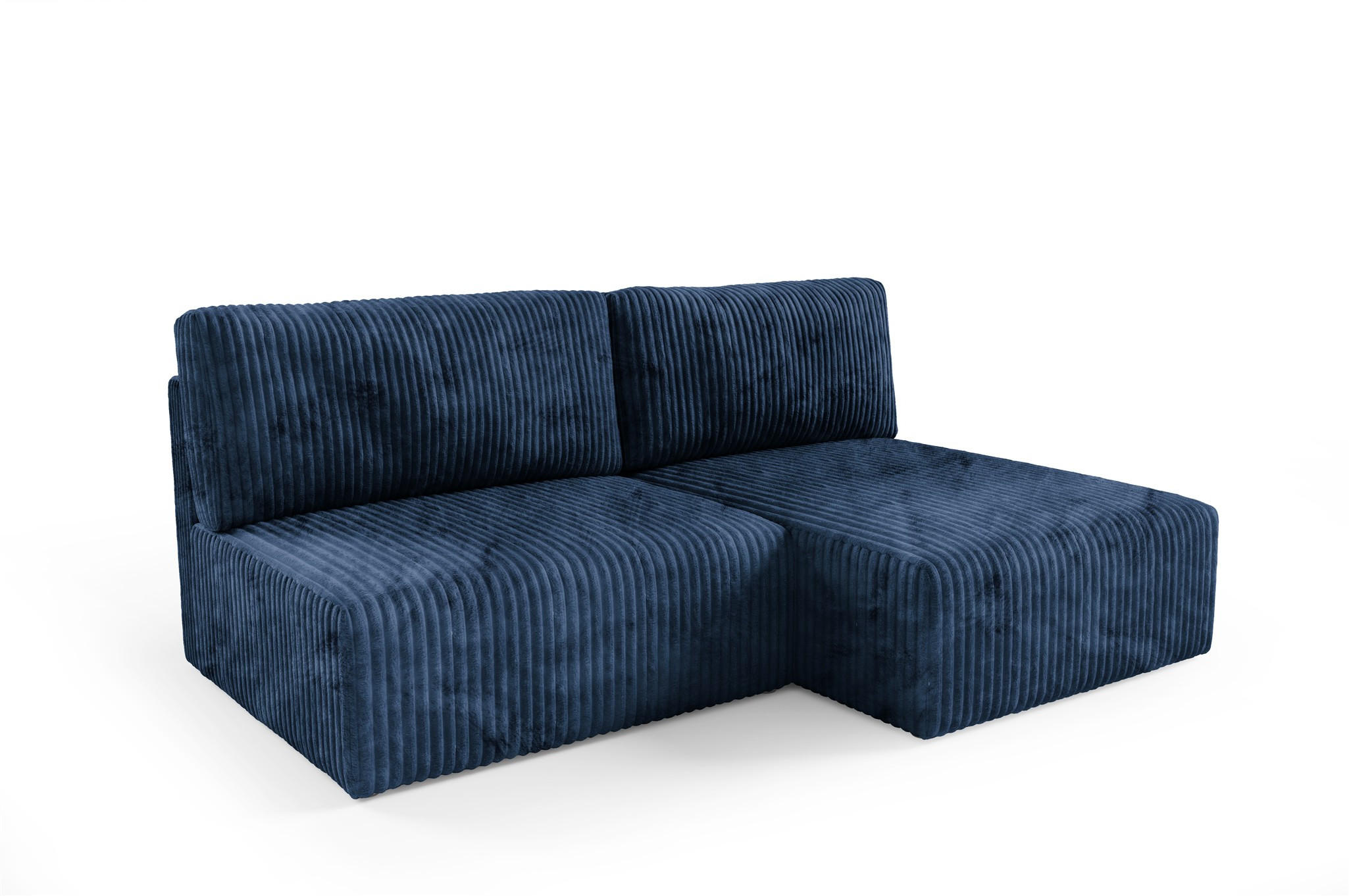 ECKSOFA Natalia Xs - Dunkelblau, Holzwerkstoff/Textil (210/149cm) - Fun Möbel